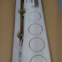 Island Light for Kitchen, Brushed Gold Dining Room Light Fixture Over Table, 4-Light Linear Chandelier Pendant Lighting for Dining Table Kitchen Island Living Room