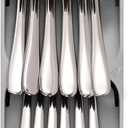 Joseph Joseph DrawerStore Compact Utensil Organizer For Kitchen Drawer Silverware, Flatware Tray, Small, Grey