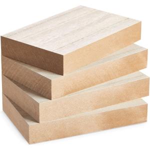 Bright Creations 4 Pack Unfinished Wood Blocks for DIY, Crafts, Plaques & Home Decor - 4x6x1 Unfinished Wood Block - Wooden Rectangle