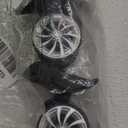 2PCS Luggage Wheels Replacement, Left and Right Suitcase Nylon Black Luggage Wheels for Replacement Upgrade Travel