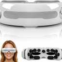 Eye Massager with Warm Steam & Vibration – Eye Massager Ergonomic Design Mimics Real Hands, Smart Voice Assistant, 5 Modes 10-Minute Auto Timer, 800mAh Battery for Eye Strain & Dryness Relief
