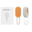 4 in 1 Cat Steam Brush for Shedding, Rechargeable Steam Pet Brush for Dog and Cat, Anti-Static, Massage, Cleaning, Shedding & Combing All In One!(Brown)