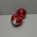 Extra Large Hanging Shatterproof Tree Ball Clear Christmas Ball Ornaments Decorative Mercury Ball with Tree Ornaments Hooks for Xmas Holiday Wedding Decoration (Red,6inch/2Pcs) (5.9)