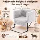 Bedside Dog Bed for Small Dogs Cat, Memory Foam