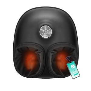 Medcursor Foot Massager with Heat, Shiatsu Deep Kneading Machine, Multi Air Compression Intensity, Smart APP Mobile Remote Control and Foot Massage Relax for Home and Office Use, FSA HSA Eligible