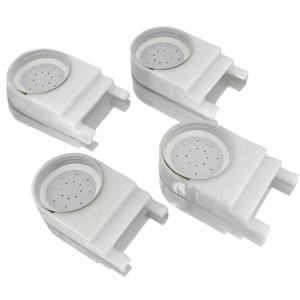 Bee Hive Feeder White Beehive Entrance Feeder with Lid Bee Sugar Water Feeder of Beekeeping Supplies, 3 Pack