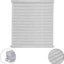 NOVINO RV Blinds Shades for Camper Window,RV Pleated Shades Camper Blinds for Travel Trailers Motorhome Motor Coach-26 W x 38" L,Gray