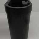 jinligogo 5 Gallon Bathroom Trash Can with Lid, Automatic Motion Sensor Black Trash Can, Touchless Slim Waterproof Garbage Bin for Kitchen, Bedroom, Office, and Bathroom