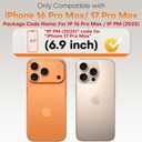 2 x TOCOL for iPhone 17 Pro Max Screen Protector/iPhone 16 Pro Max Screen Protector 6.9-Inch Instant Installation Tempered Glass HD Clear Full Coverage Protection Case Friendly 2 Pack