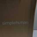 simplehuman 50 Liter / 13 Gallon Semi-Round Kitchen Step Trash Can with Secure Slide Lock, Grey Plastic (Gray)