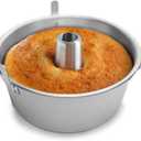 Fox Run Aluminum Angel Food Pan 10.75", Reinforced Cake Pan (Silver)