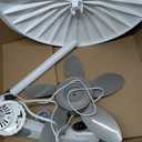 Lasko Cyclone Pedestal Fan, Adjustable Height, Remote Control, Timer, 3 Speeds, for Bedroom, Kitchen, Office and Living Room, 18", White, 1885, Large, 53.5 In. Tall