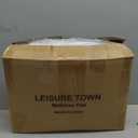 LEISURE TOWN Cotton Mattress Pad Queen Size Fitted Quilted Mattress Cover Pillow Top Mattress Topper Cooling Soft Breathable Mattress Protector with 8-21 Deep Pocket,Machine Washable (60x80 White)