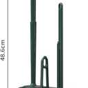 Basaza Toilet Brush and Holder Set Toilet Bowl Cleaning Brush and Holder for Bathroom Toilet Bowl Cleaner Brushes & Holders 4 in 1 Dark Green Bathroom Accessories Wall Mounted or Floor Standing