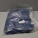 AprPith Women Denim Shirt Dress V Neck Short Sleeve Long Bottom Down A-Line Jeans Dresses with Pockets, L