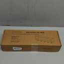 Wall Shelf with Hooks - Decorative Key and Wallet Holder for Wall Holds Sunglasses, Leashes, Scarves and Lanyards - 15.7" x 5.1" x 2.9" Entryway Organizer Made of Paulownia Wood (Black)