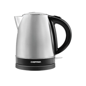 Chefman Stainless Steel Electric Kettle w/ 360° Swivel Base, Auto Shut Off & Boil Dry Protection, BPA-Free Interior and Cool-Touch Handle, 7+ Cup Capacity, 1.7 Liter, 1500W