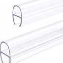 Glass Shower Door Seal Strip 2 Pack 39 Inch U Type Bottom Side Seal