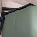 VASAGLE Dining Chairs Set of 2, Upholstered Kitchen Chairs, PU Leather,Forest Green + Ink Black