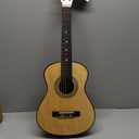 Pyle 30 Classical Acoustic 6 String Linden Traditional Style Guitar w/Wood Fretboard, Case Bag, Nylon Strap, Tuner, 3 Picks-for Beginner, Children Use, Right Handed, (PGAKT30)
