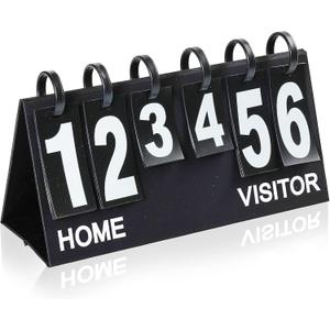 Upstreet Scoreboard/Score Keeper for Indoor & Outdoor Sports - Ping Pong/Baseball/Tennis/Basketball Scoreboard or Varsity Scoreboards/Volleyball Scorekeeper - Portable Scoreboard Flips up to 99, Medium