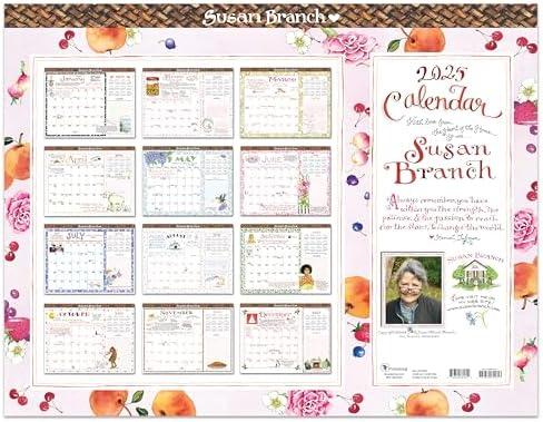 Cal 2025- Susan Branch Large Desk Pad Monthly Blotter