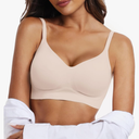 OEAK Womens Wireless Bras Comfortable Push Up Bra No Underwire Bra Full Support Lift Bralette Everyday Seamless Tshirt Bras S