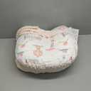 Baby Lounger Pillow, 2-in-1 Infant Lounger Pillow for Newborn 0-24 Months for Tummy Time, 2 Sides Soft & Breathable 100% Cotton Cover, Portable Baby Nest, Newborn Essentials & Gifts for Babies (Pink)