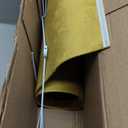 GO&SO Set of 1 Large Drum Yellow Velvet Lamp Shade -16" Top x 16" Bottom x 10" High(Spider) Modern Lamp Shades For Table Lamps & Bedside Lamp Replacement Lampshade, Hand Crafted, Required Assembly