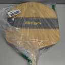 12 inch Natural Bamboo Pizza Peel Set of 2, Double-Sided Use Pizza Cutting Board with 8 Slice Grooves for Pizza, Bread, Cheese, Vegetable, Fruits