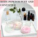 Tioncy 3 Pcs Large Body Powder Puff and Container Valentine's Day gift Powder Container with Puff Crystal Case Soft Washable Reusable Velour Face Body Glitter Wet Dry Makeup(Classic,Dazzling)