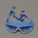 Vvinca Kids Swim Goggles for Kids 3-12, 2024 Upgraded Design with Ear&Nose Plug, Wide View Anit-Fog No Leak Water Pool Goggle (Blue)