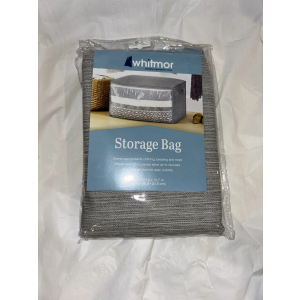 Whitmor Storage Bag, Grey, Size 16.9x23.6x13.7 in , 2 pack