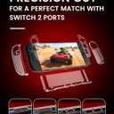 WEOTOO Protective Case for Nintendo Switch 2 (2025), Split Design Shell, Clear Switch 2 Case, Scratch-Resistant, Shockproof, Ergonomic Cover Accessories for JoyCon Controller & Console