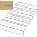 4 Pack 12" Clear Acrylic Flower Vase Rectangular Floral Centerpiece for Dining Table Modern Flower Arrangement for Home Decor or Weddings