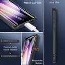 Hensinple Magnetic Case for Galaxy A14 5G Phone Case with Glass Screen Protector,[Compatible with MagSafe], Shockproof Matte Back Cover for Samsung Galaxy A14 5G Case- Black