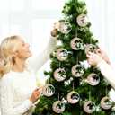 24 Pcs Christmas Nativity Ornaments Jesse Wooden Music Manger Scene Nativity Holy Family Tree Ornaments Religious Catholic Gifts The Birth of Jesus Story Decor for Christmas Tree Decor