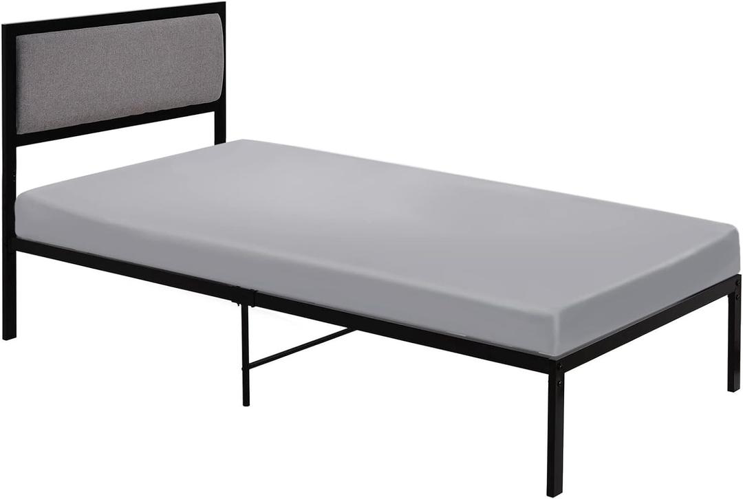 Cot Sheets 31" x 75", Cot Size Sheet Fitted with Narrow Twin/Camp Bunk/Rvs Bunk/Guest Beds/Army Cots/Trifold Mattress, Super Soft Breathable Microfiber Bed Cover, Bottom Sheet, Gray