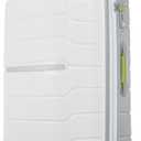 Samsonite Freeform 28-Inch Large Luggage with Dual 360 Spinner Wheels - Checked Suitcase - TSA Lock, Airline-Approved - Lightweight Durable Polypropylene Expandable Hardshell - White/Grey