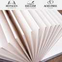 Pssoss Photo Album 5x7 with Writing Space Linen Cover 5x7 Photo Album Book Holds 30 Photos Ideal for Wedding Theme-Album and Baby Photo Albums (Beige,30 Pockets)
