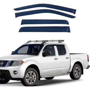 Extra Durable Window Visors Deflectors for Nissan Frontier Crew Cab 2005-2021,Vent Window Visors Rain Guards for Car Accessories,Weatherproof & Easy Installation,Fits 05-21 Frontier Crew Cab