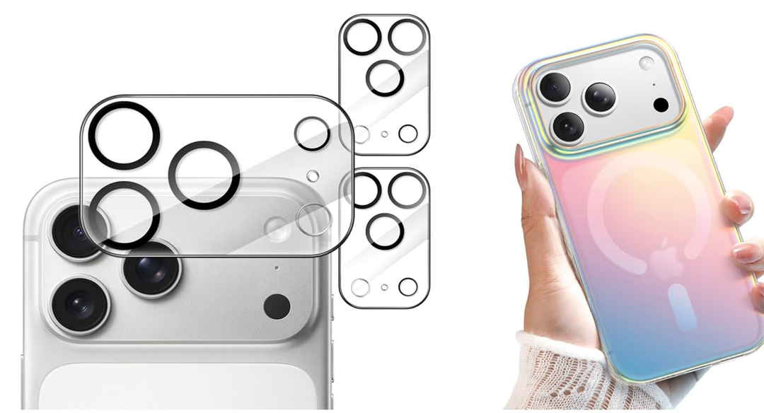 JETech Camera Lens Protector bundle for the iPhone 17 Pro 2 pack