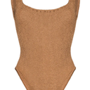 Women's One Piece Swimsuit, Brown, Size M