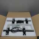 Dining Room Light Fixture,Modern Crystal Chandeleirs Semi Flush Mount Ceiling Light Fixture,Black Metal Crystal Pendant Light for Kitchen Island Farmhouse Dining Room,Living Room (10-Lights)