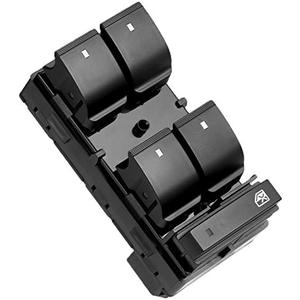 Power Window Switch Driver Side Master Control Button with RED Light | Compatible with 2007-2016 GMC Acadia | Replaces Part# 20945224 901-990