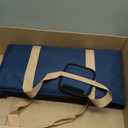 American Mahjong Game Set, 166 Premium White Tiles, 4 All-in-One Color Rack/Pushers, Complete Mahjong Set Blue Carrying Bag