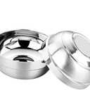 SUNRISE Kitchen Supply Mirror Polished Double-Wall Insulated Stainless Steel Soup Bowl (Pack of 2) (48 oz)