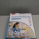 Comfytemp Heating Pad for Neck and Shoulders and Back, Weighted Electric Heat Pad for Pain Relief, 2.6lb Large Heated Wrap, 9 Heat Levels, 11 Auto-Off, Gifts for Women Men, Dark Blue