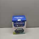 Eocolz Electric Lunch Box Food Heater 80-100W, Food Warmer with Dual Container 1.5L Portable Heated Lunch Box for Car Truck Work Stainless Steel Fork & Spoon 12/24/110V for Adults Lonchera Elctrica (Pink)