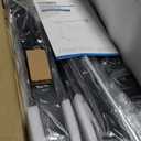 HUANUO Standing Desk Frame with 220lbs Powerful Brushless Motor, Thick T-Shaped Adjustable Desk Legs Made of Automotive-Grade Steel, for Max 75 x 35 Desktop, for Home Office, Black Frame Only